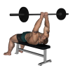 French Press - Flat Bench Barbell Close Grip